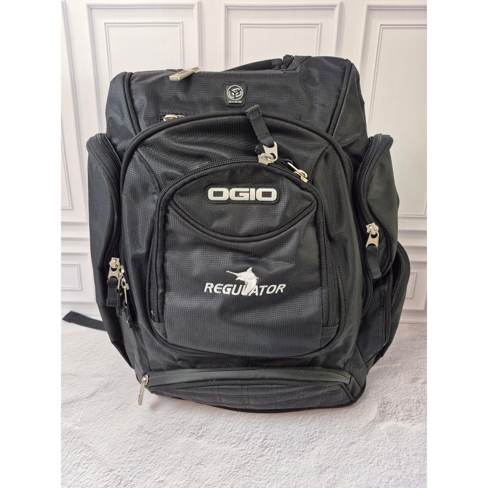 OGIO Tech Specs Metro Street Backpack Black Bag Embroidered Regulator Marine